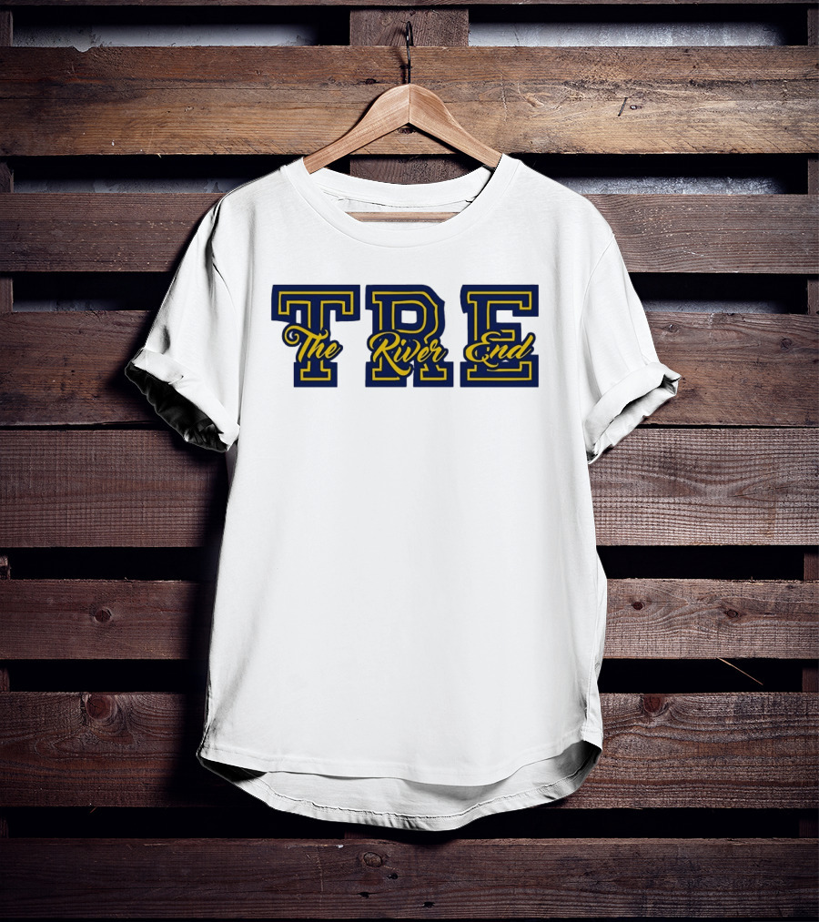 TRE The River End Supporters Section Bold Lettering T-Shirt
