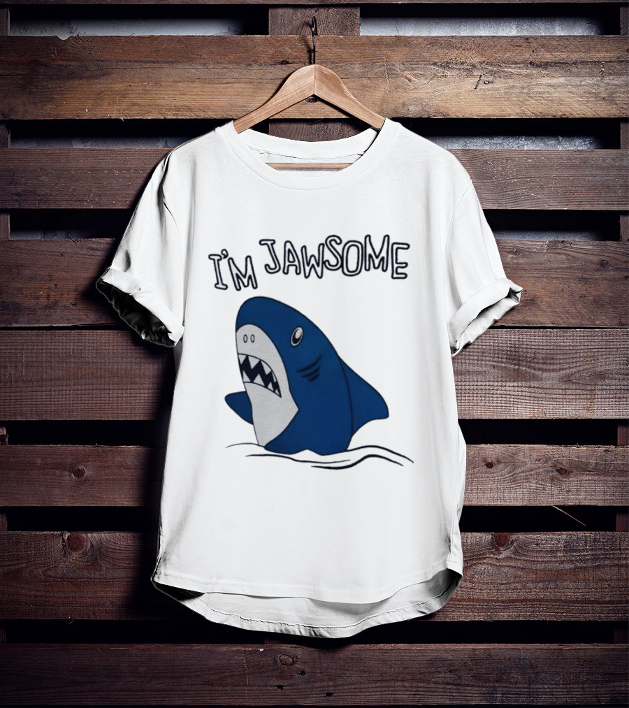 I'm Jawsome Shark Meme Fun Cartoon T-Shirt
