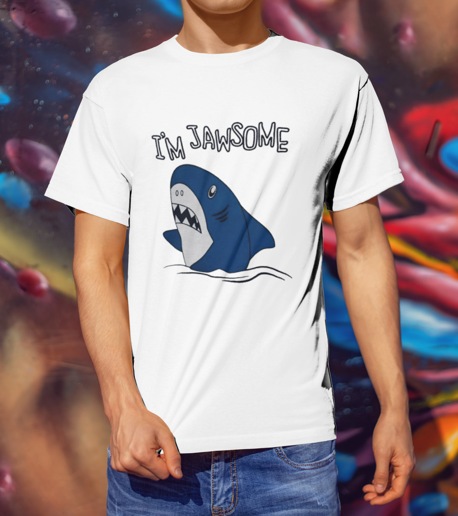 I'm Jawsome Shark Meme Fun Cartoon T-Shirt