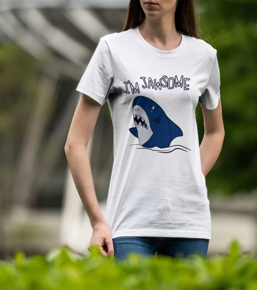 I'm Jawsome Shark Meme Fun Cartoon T-Shirt