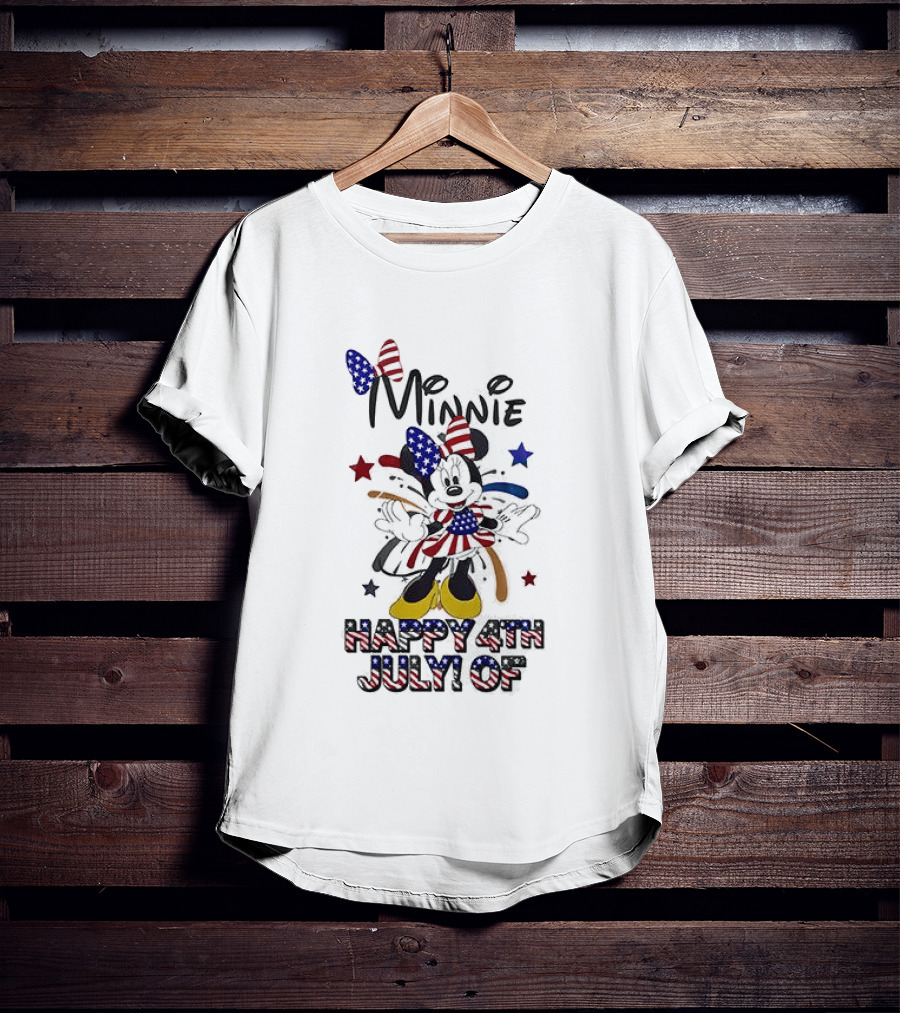 Minnie Mouse Happy 4th July Party In The USA Celebration T-Shirt