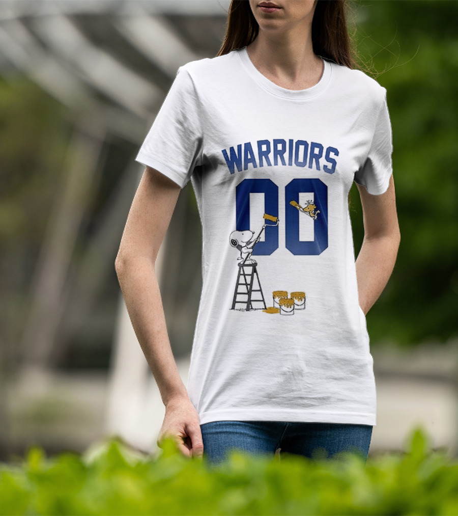 Warriors 00 Snoopy Shut Up And Dribble Collaboration With Woodstock T-Shirt