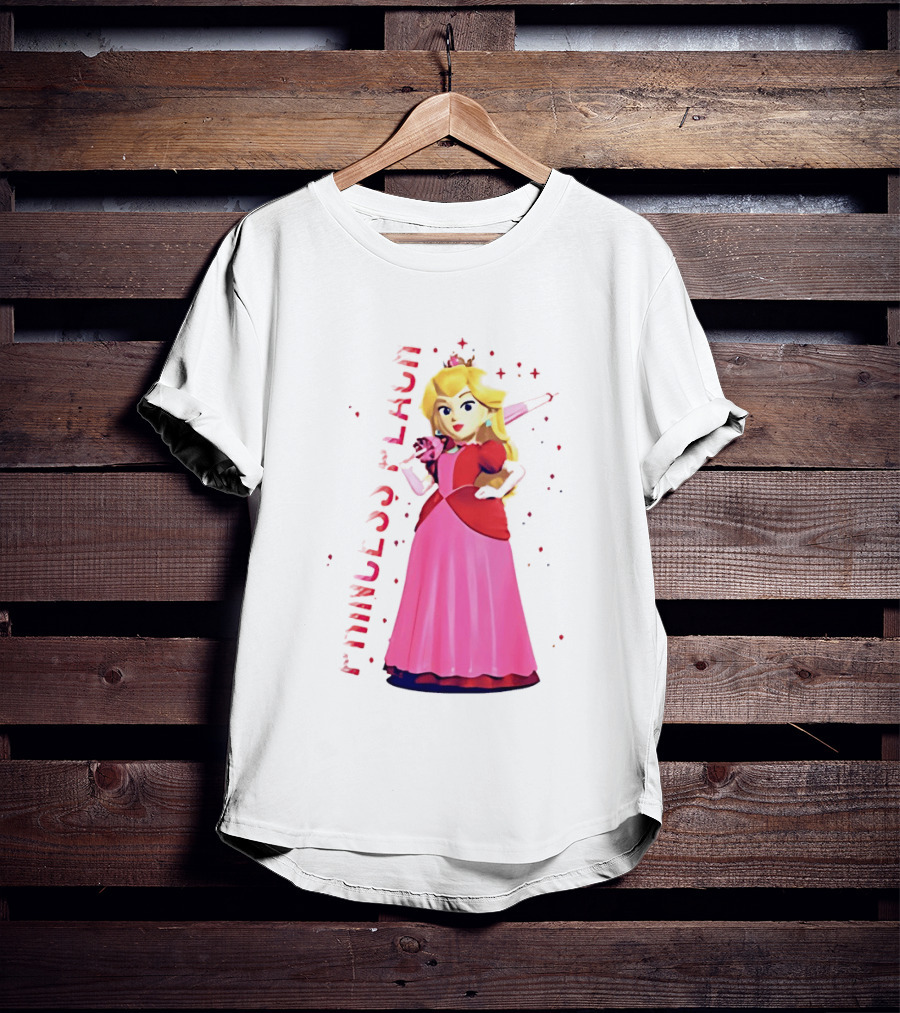Princess Peach Animated Character Princess Peach The Movie T-Shirt