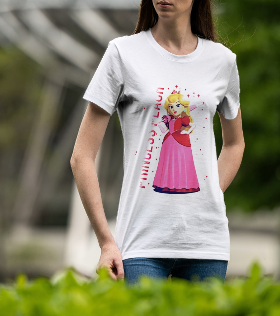 Princess Peach Animated Character Princess Peach The Movie T-Shirt