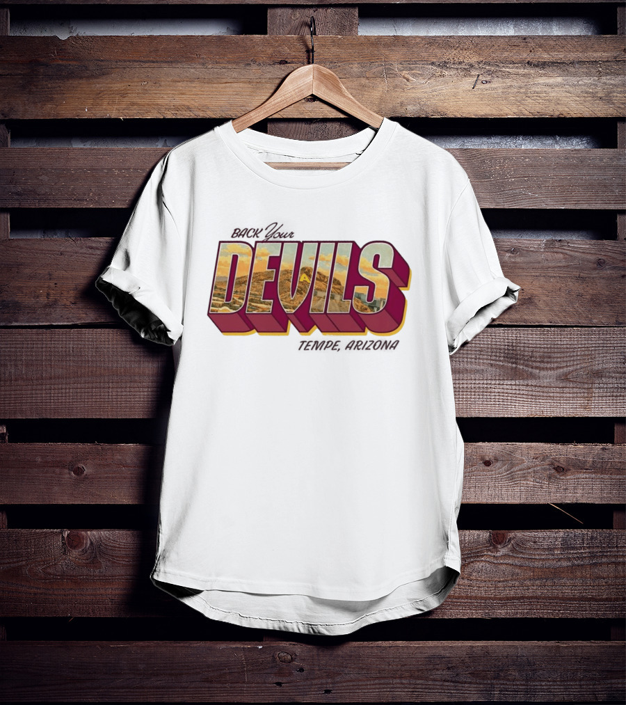 Sun Devil Athletics Back Your Devils Landscape T-Shirt