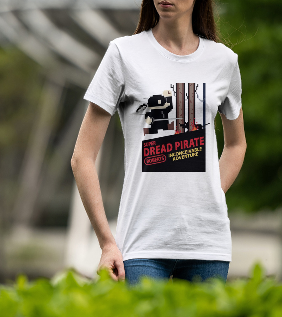 Super Dread Pirate Roberts Inconceivable Adventure The Princess Bride X Super Mario Bros Cartridge T-Shirt