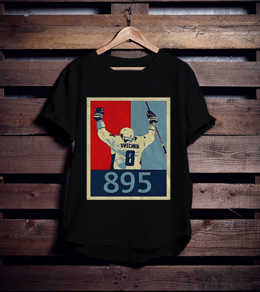 Ovechkin 895 Washington Capitals Hockey Record T-Shirt