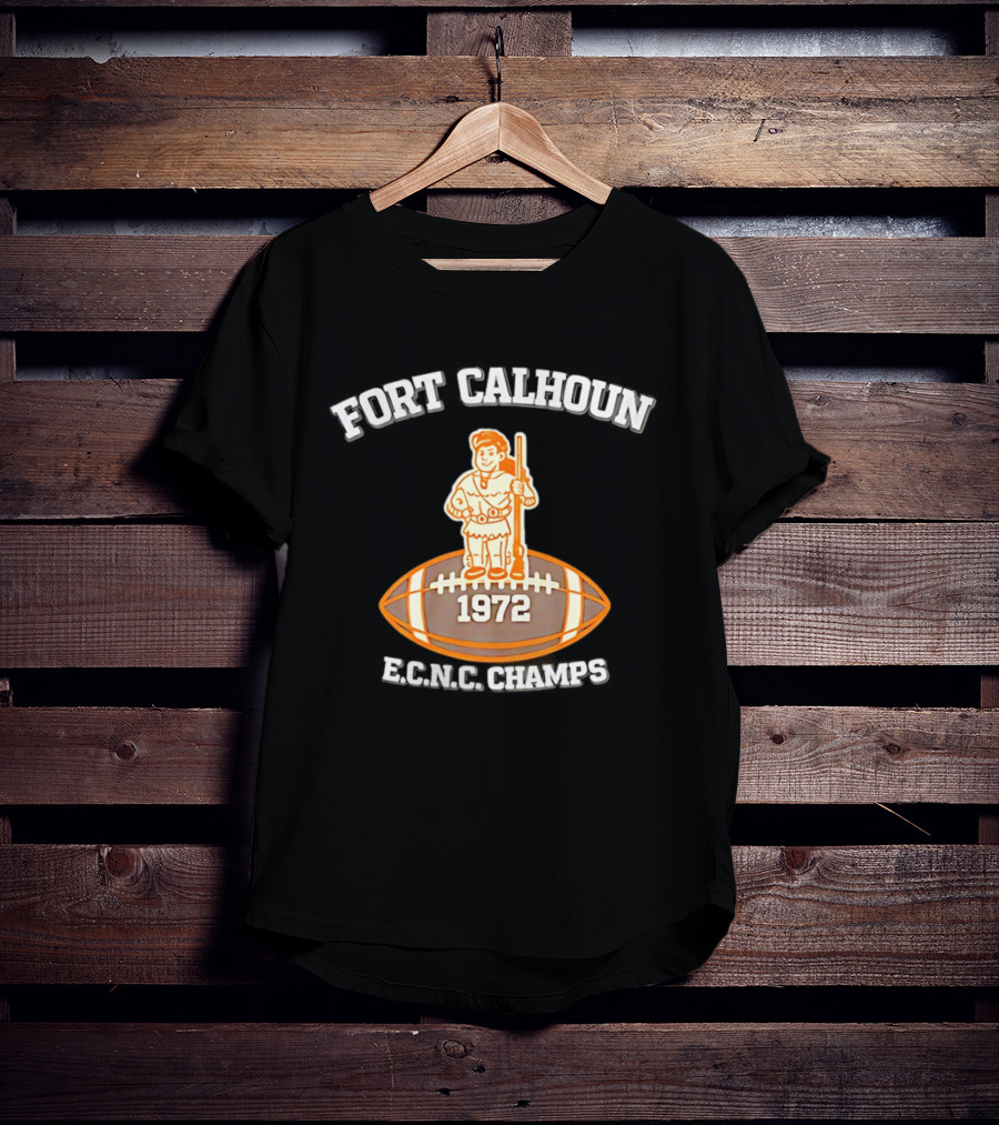 Fort Calhoun 1972 ECNC Champs Football T-Shirt