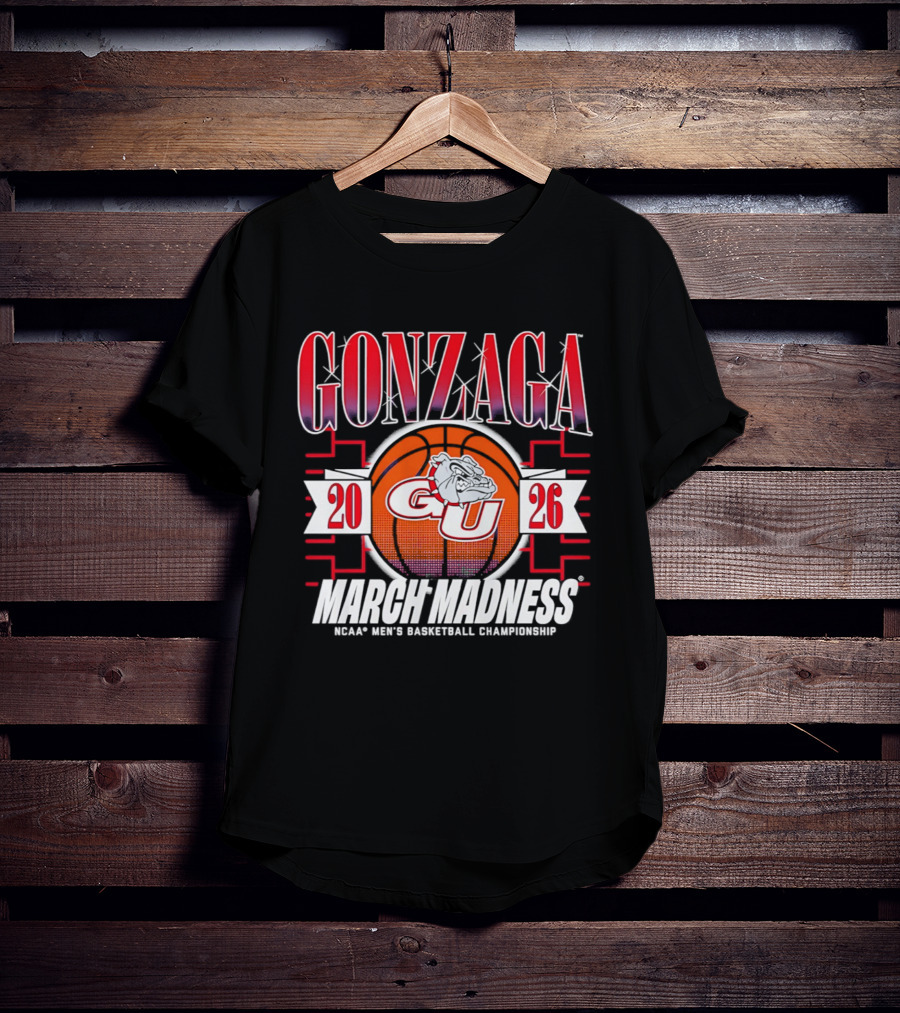Gonzaga GU Bulldogs 2026 March Madness NCAA Men's Basketball Championship T-Shirt