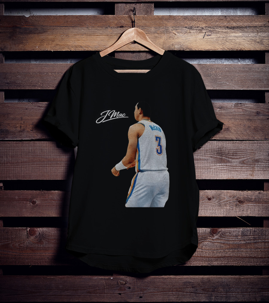 Jared McCain Oklahoma City Thunder Basketball NBA Number 3 Jersey T-Shirt