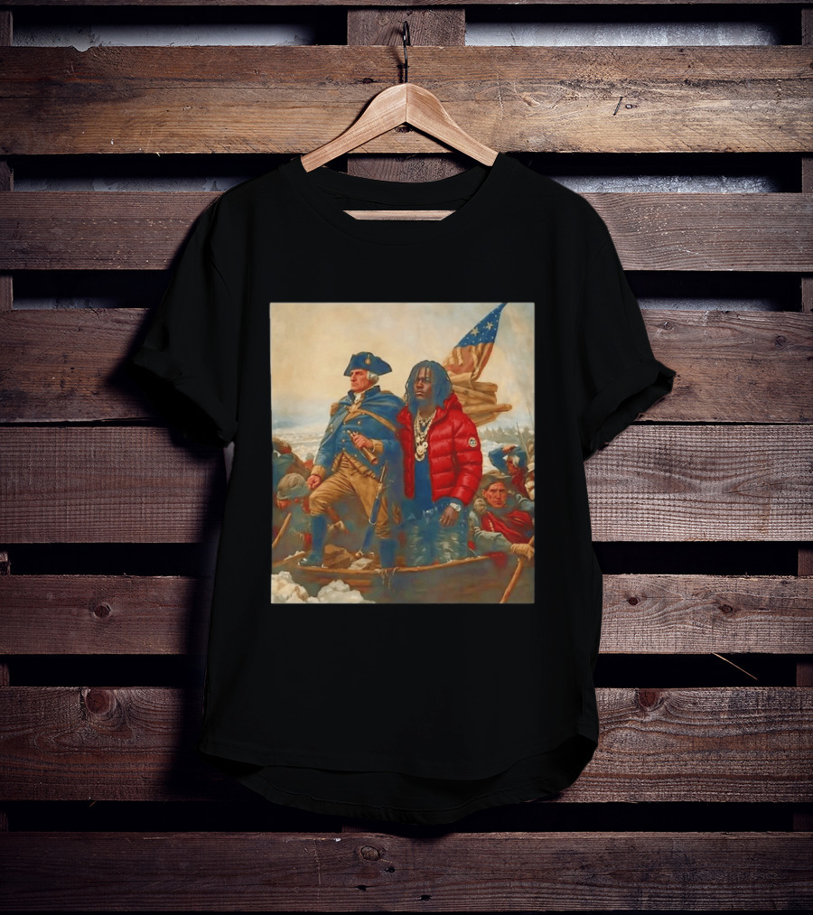 Washington Crossing The Delaware With Chief Keef Collaboration T-Shirt