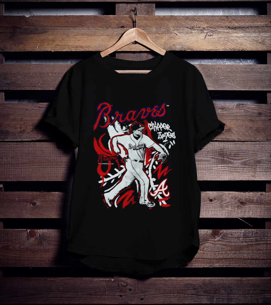 Atlanta Braves Chipper Jones Chalked Up Player T-Shirt