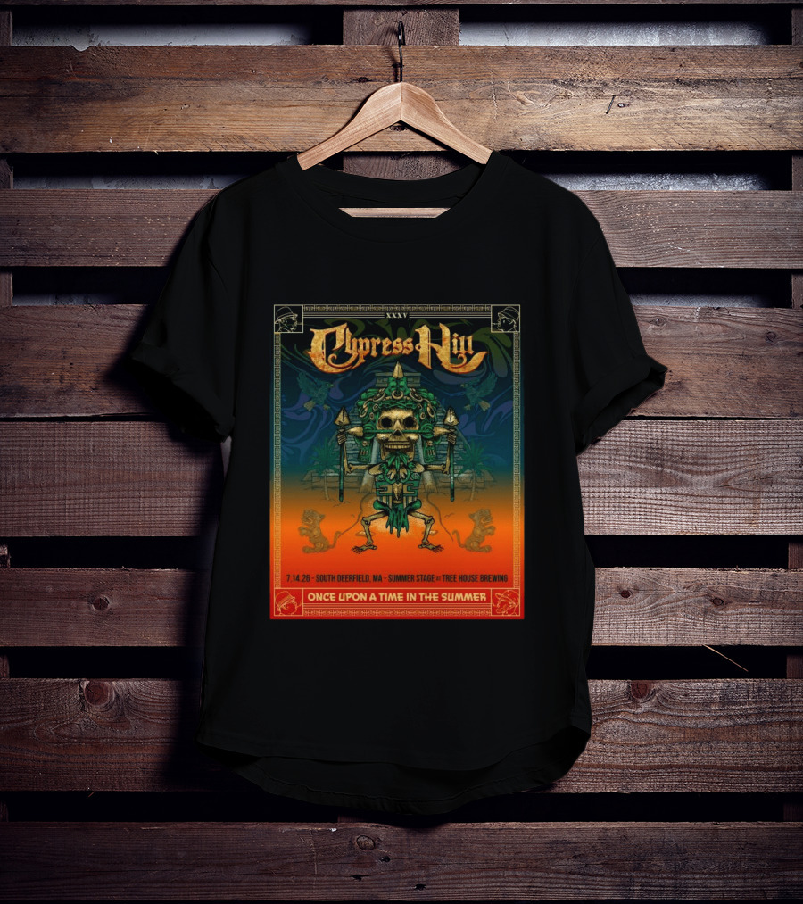 Cypress Hill XXXV Once Upon A Time In The Summer South Deerfield MA Tree House Brewing July 14 2026 T-Shirt