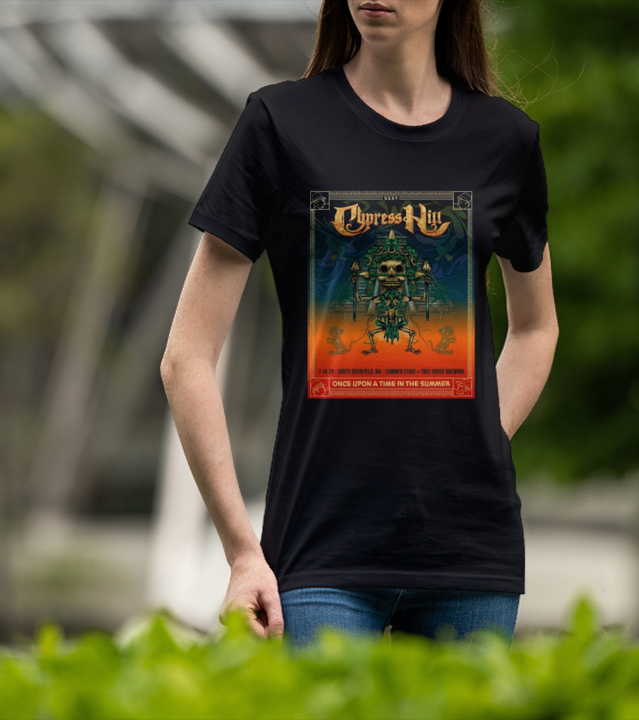 Cypress Hill XXXV Once Upon A Time In The Summer South Deerfield MA Tree House Brewing July 14 2026 T-Shirt