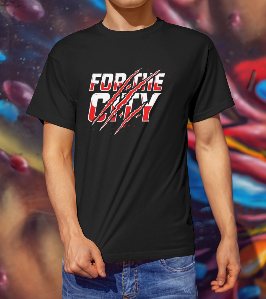 Houston Cougars For The City 2026 Claw Marks T-Shirt