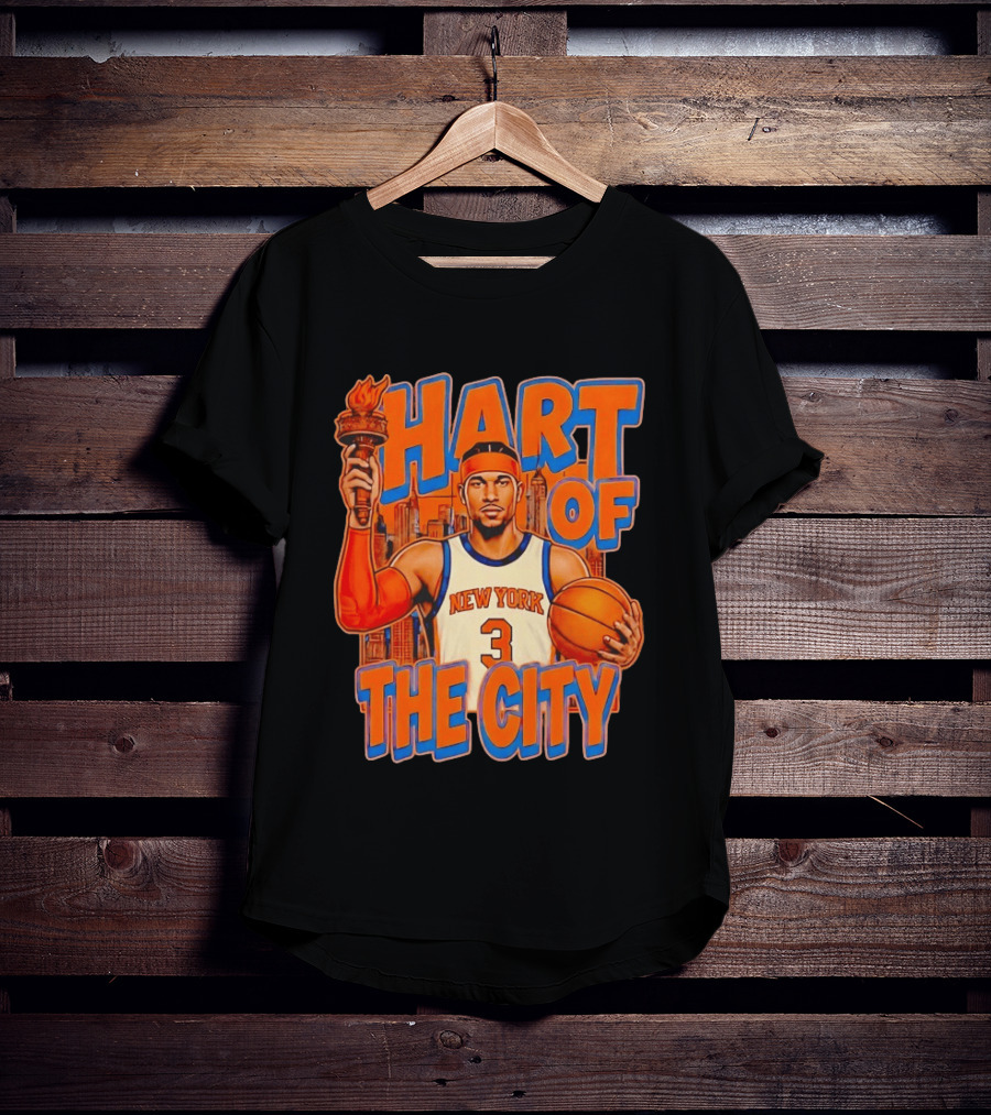 New York Knicks Josh Hart Of The City Basketball Torch Player T-Shirt