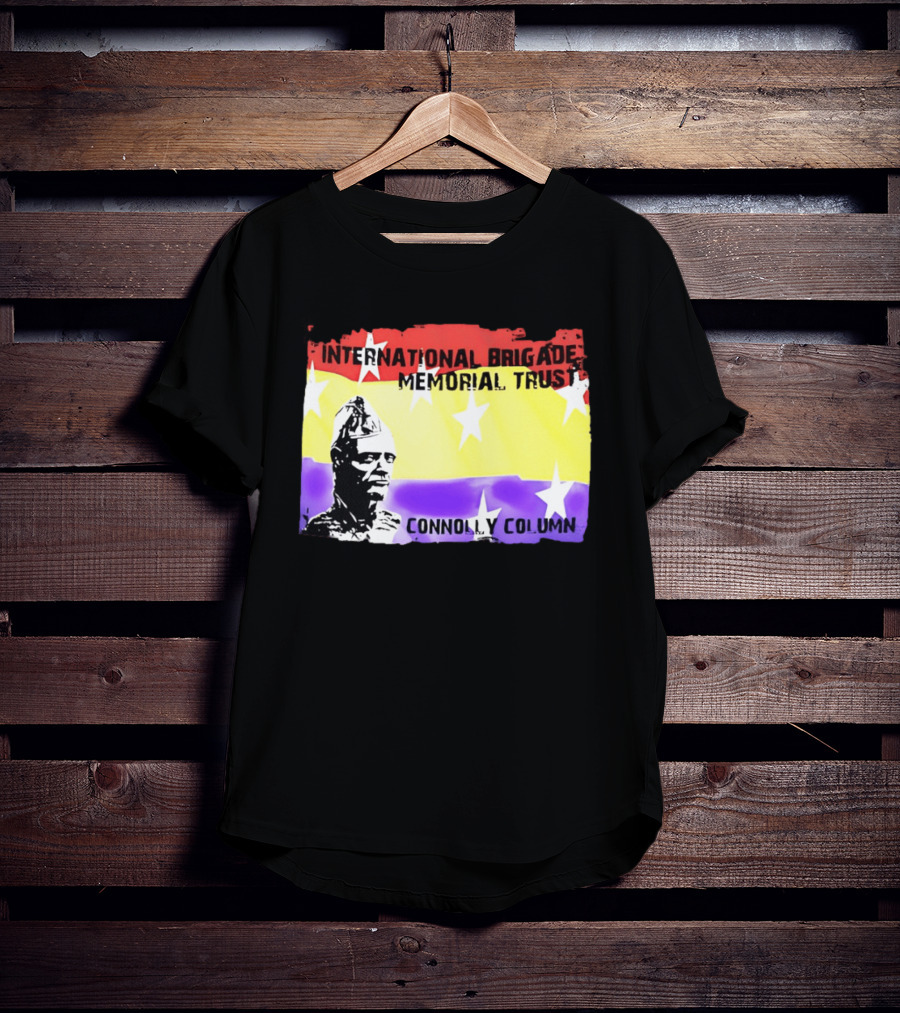 International Brigade Memorial Trust Connolly Column Star Flag T-Shirt