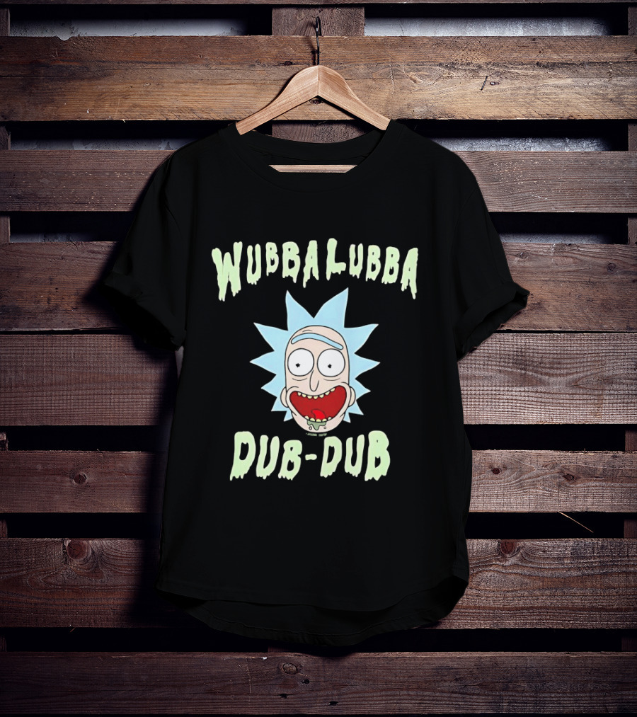 Wubbalubba Dub Dub Rick Sanchez Face T-Shirt