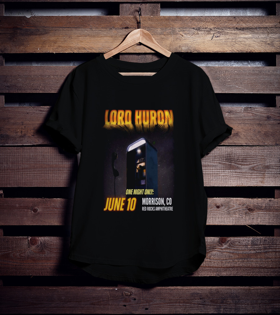 Lord Huron One Night Only June 10 Morrison CO Red Rocks Amphitheatre T-Shirt