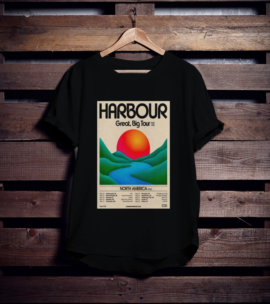 HARBOUR Great Big Tour Part One North America 2026 Dates And Locations T-Shirt