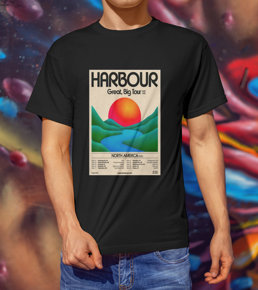 HARBOUR Great Big Tour Part One North America 2026 Dates And Locations T-Shirt