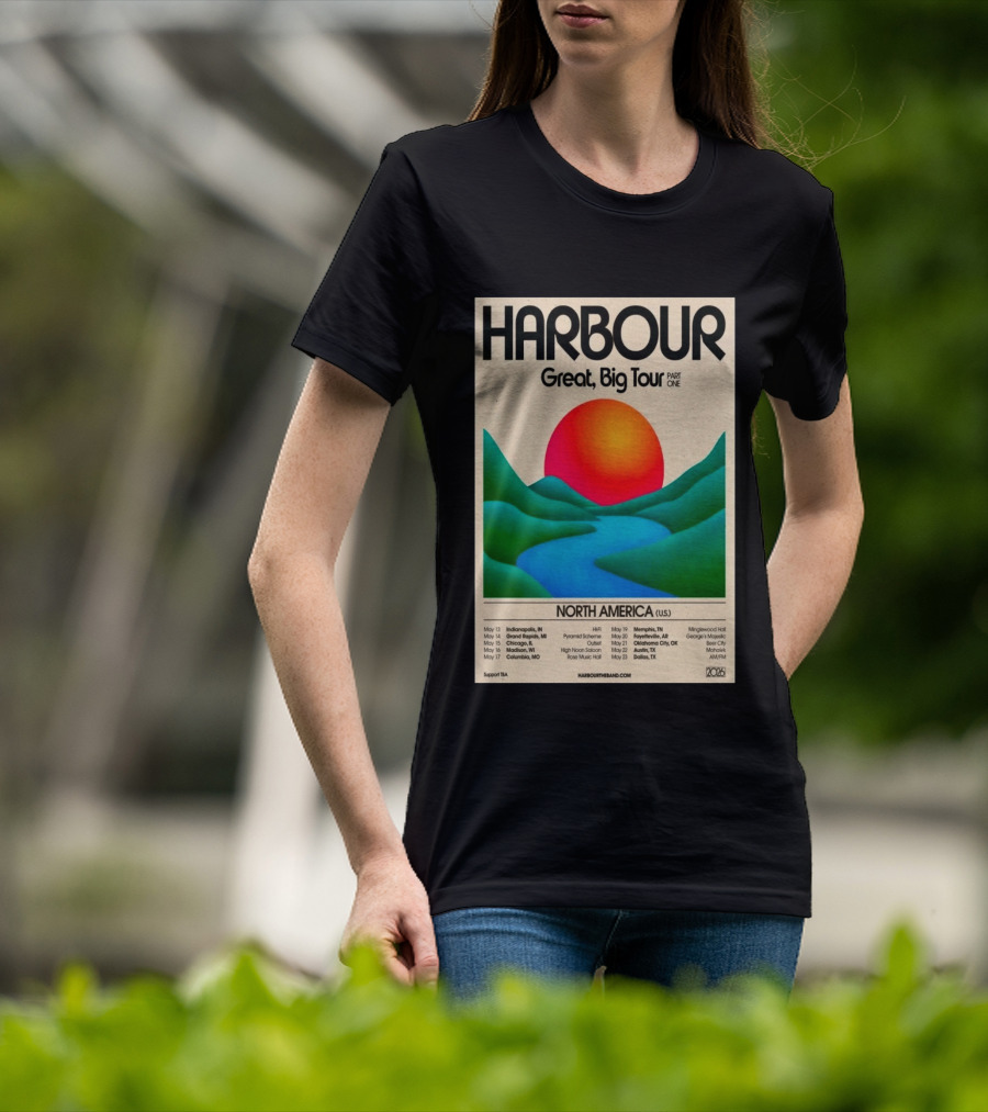 HARBOUR Great Big Tour Part One North America 2026 Dates And Locations T-Shirt