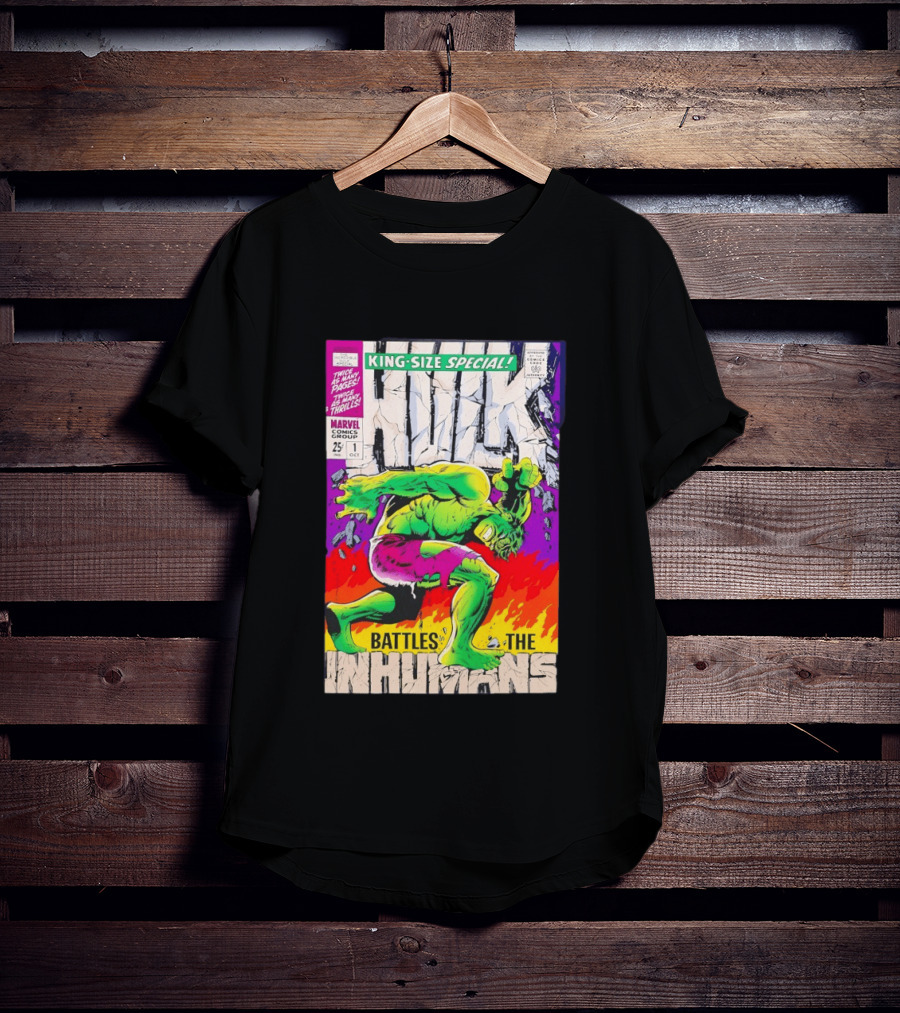 The Incredible Hulk King Size Special Battles The Inhumans Marvel Comics Group 1968 Cover T-Shirt
