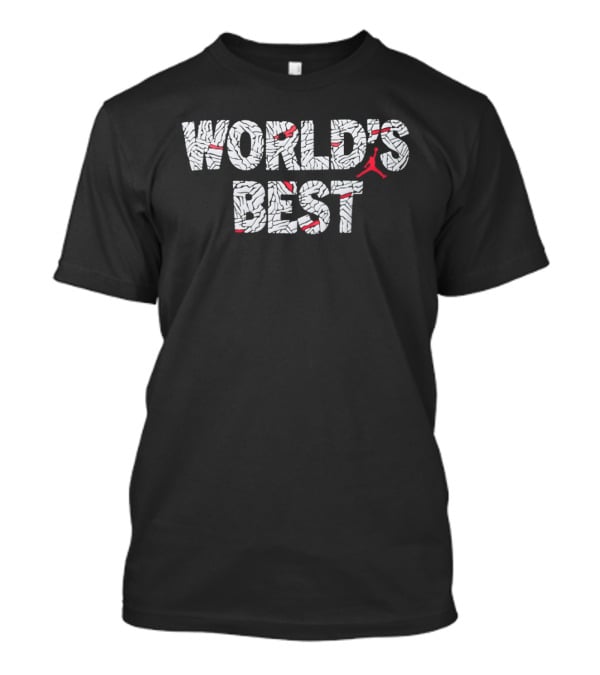 World's Best Basketball Themed Text With Iconic Player T-Shirt