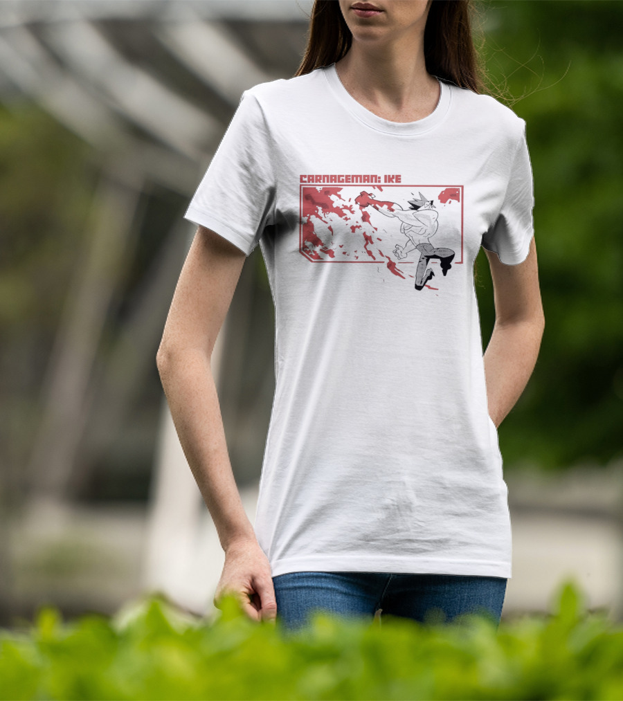 Carnageman Ike Comic Explosive Action T-Shirt