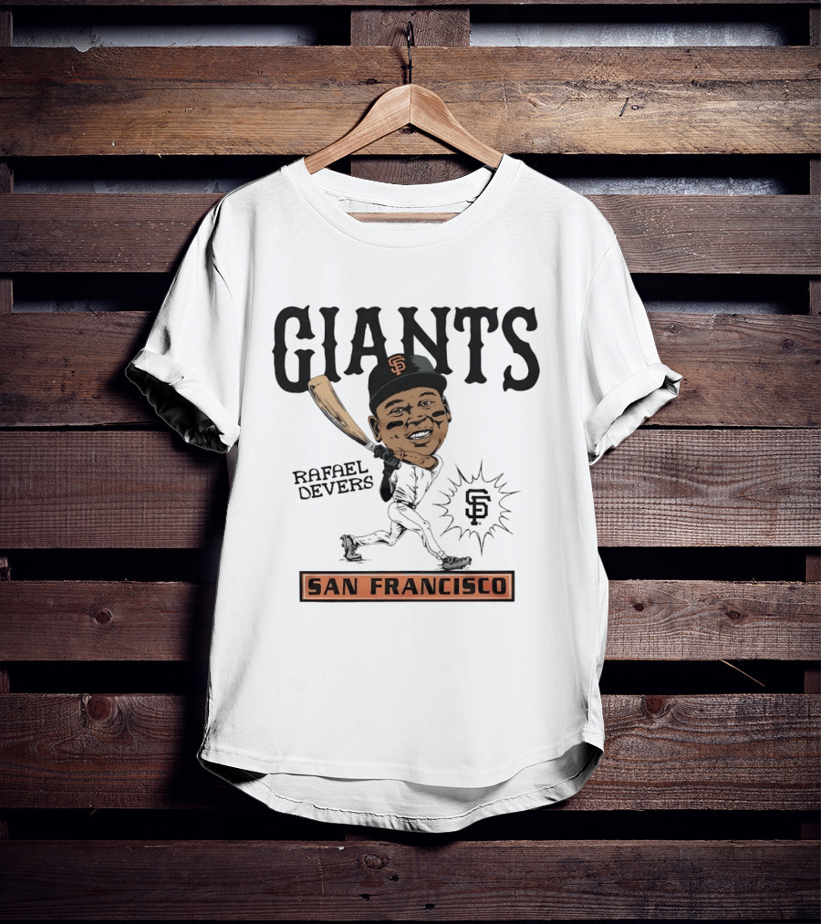 Rafael Devers San Francisco Giants MLB Baseball Caricature Giants San Francisco T-Shirt