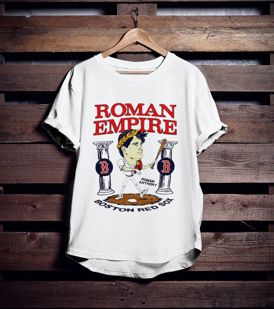 Roman Empire Boston Red Sox Roman Anthony MLB Baseball Caricature T-Shirt