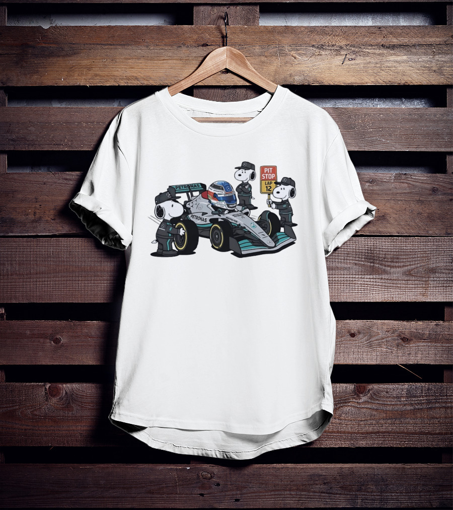 Kimi Antonelli Snoopy Petronas Pit Crew Lap 12 Formula 1 T-Shirt