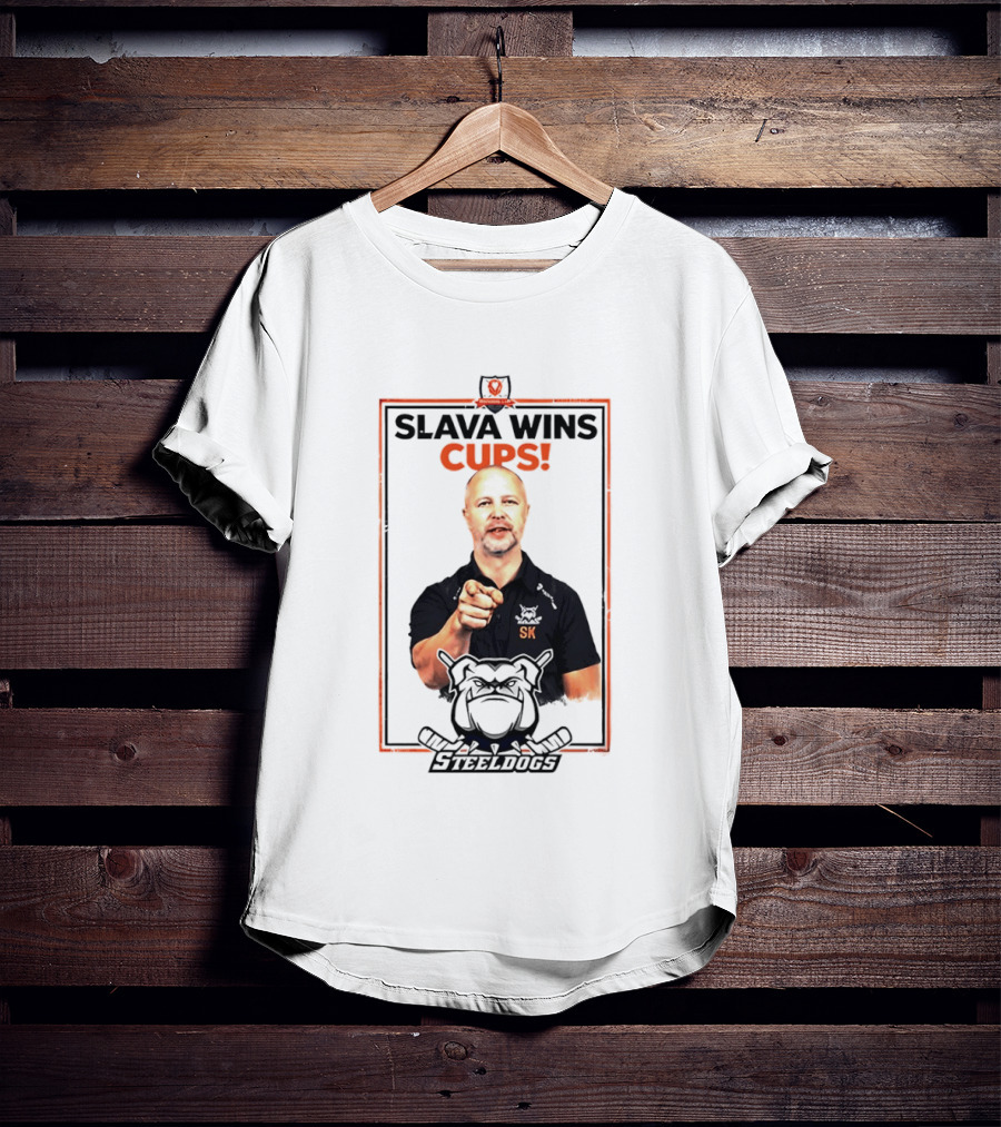 Sheffield Steeldogs Hockey Slava Wins Cups T-Shirt