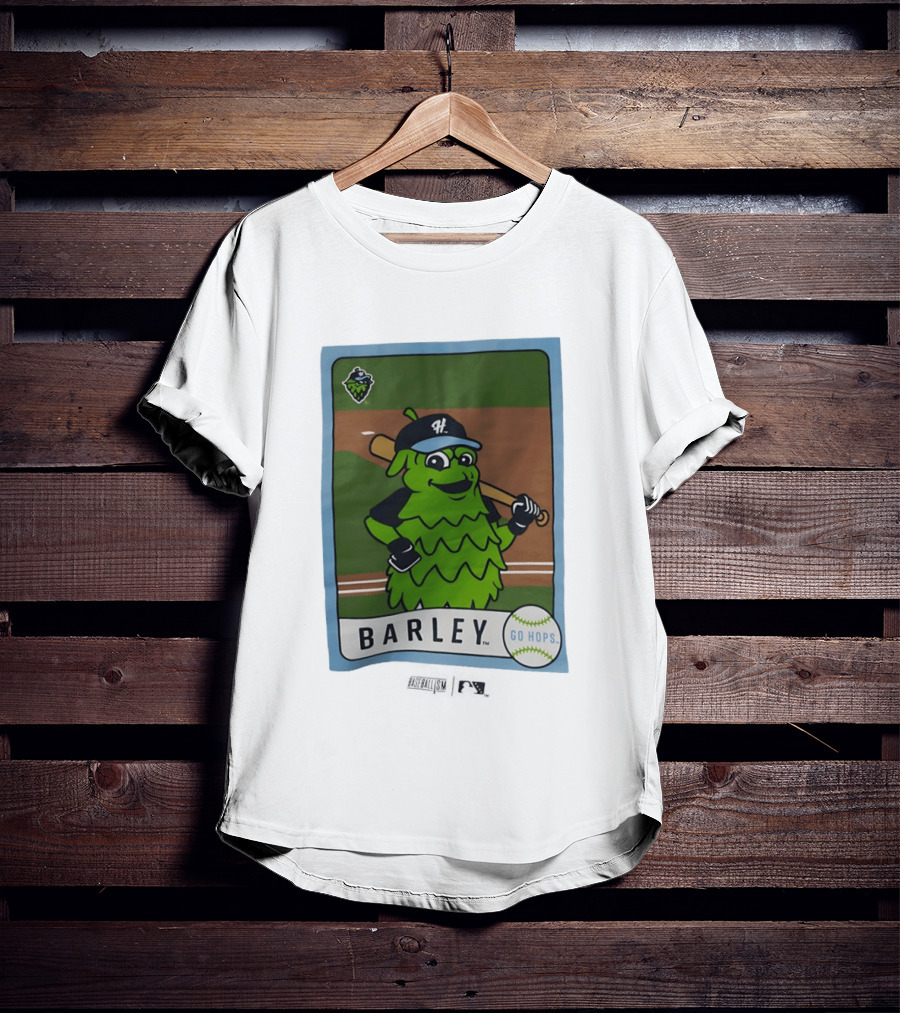 Hillsboro Hops Barley Go Hops Baseball T-Shirt
