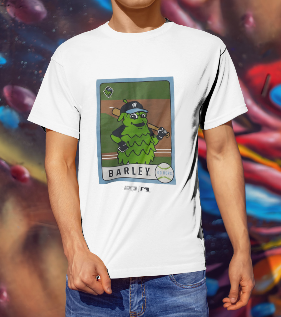 Hillsboro Hops Barley Go Hops Baseball T-Shirt