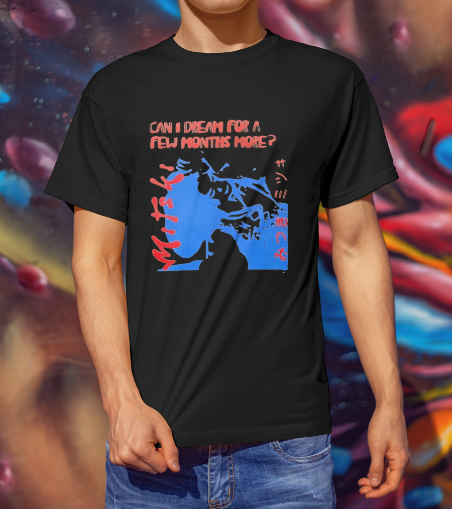 Can I Dream For Few Months More Unique Abstract Peaceful Face Blue And Red T-Shirt