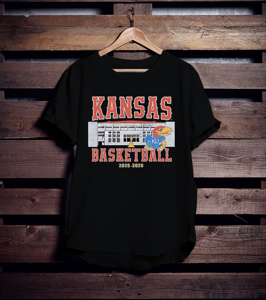 Kansas Jayhawks Basketball 2025 2026 Allen Fieldhouse KU T-Shirt