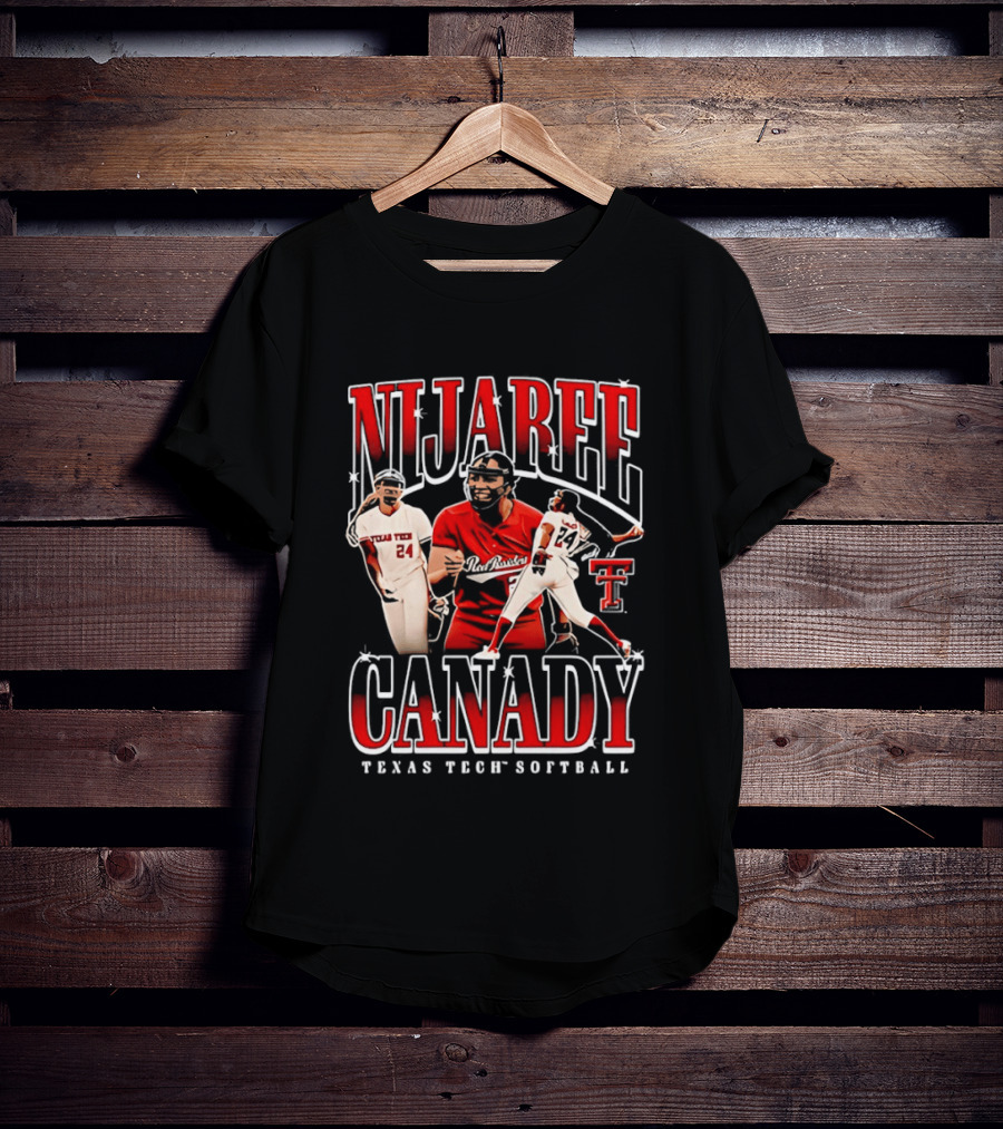 NiJaree Canady 24 Texas Tech Red Raiders Softball Star T-Shirt