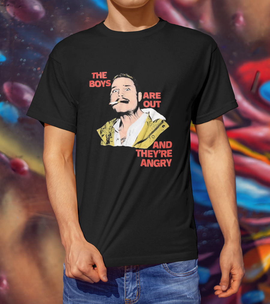 Zach Bryan The Boys Are Out And They're Angry Bold Comic T-Shirt