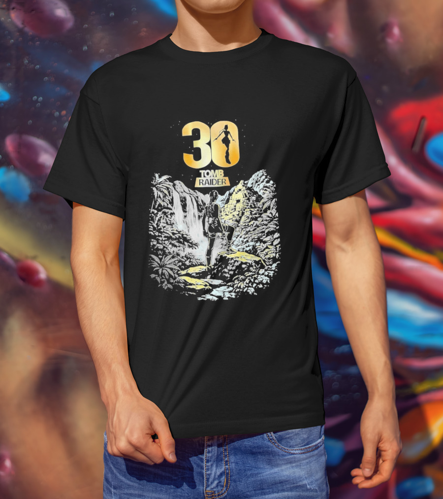 30 Years Tomb Raider Celebration Wings T-Shirt