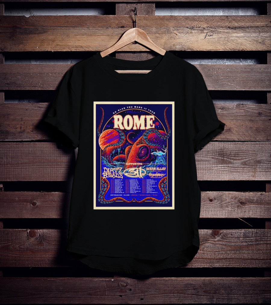So Glad You Made It Tour 2026 Rome 311 Dirty Heads Ocean Alley Tour Clarkston MI T-Shirt