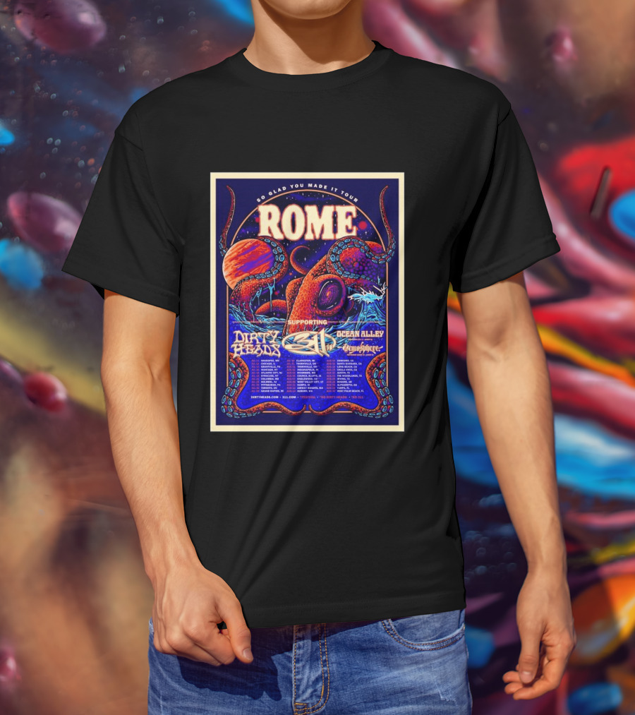 So Glad You Made It Tour 2026 Rome 311 Dirty Heads Ocean Alley Tour Clarkston MI T-Shirt