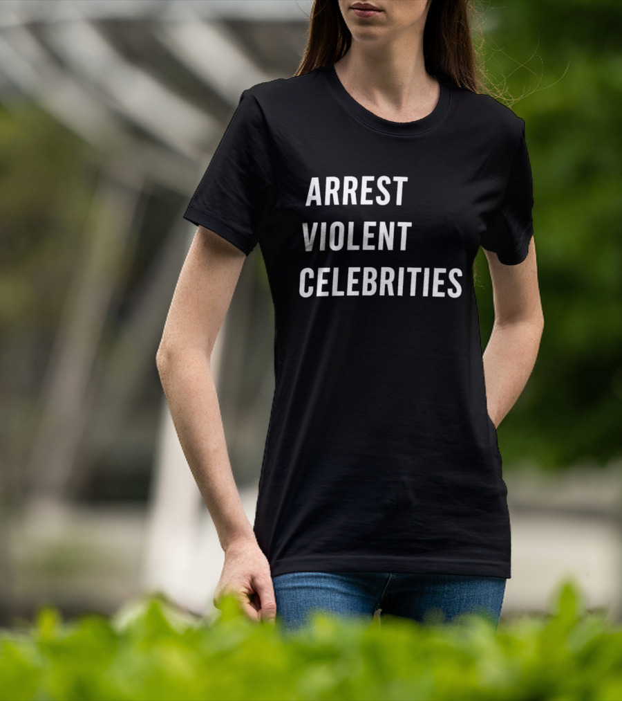 Arrest Violent Celebrities Alan Ritchson Topics T-Shirt