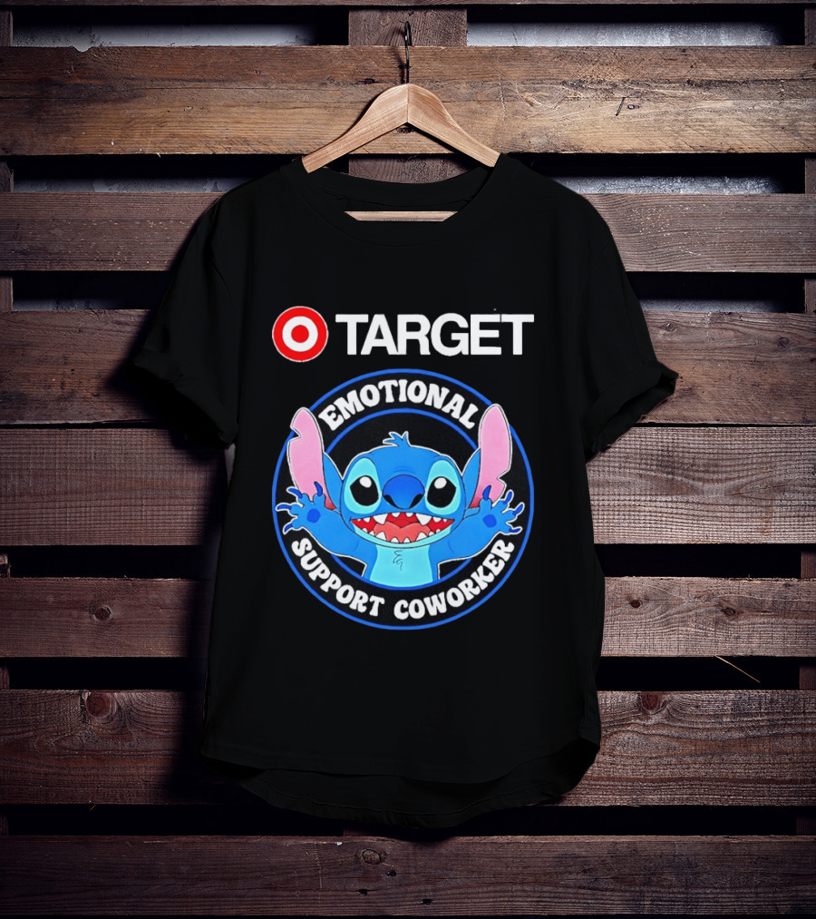 Target Happy Stitch Emotional Support Coworker T-Shirt