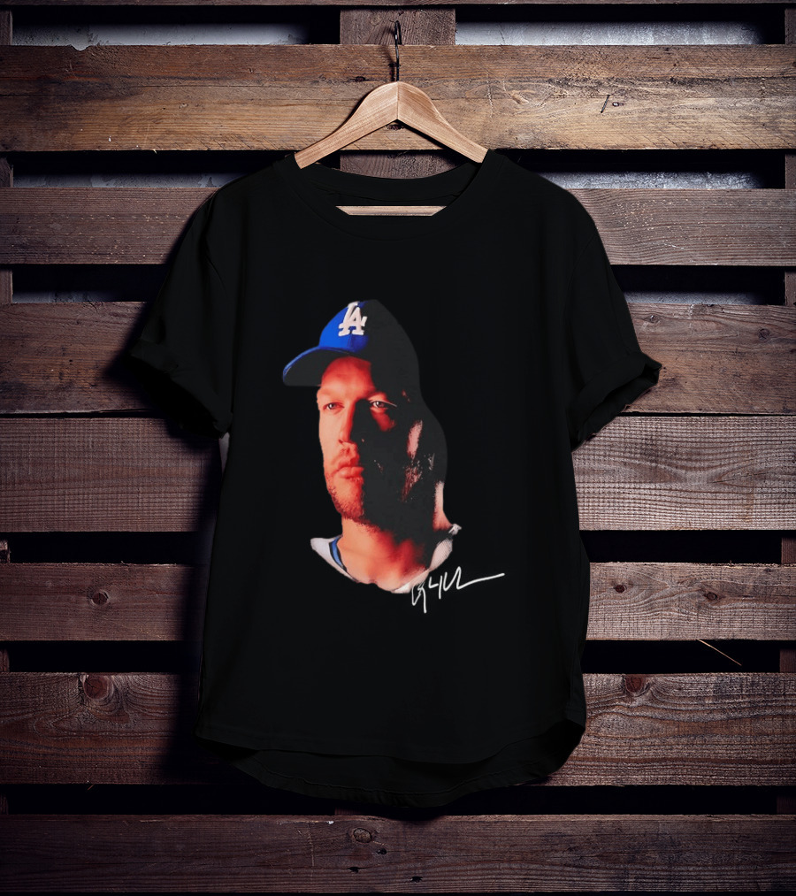 Clayton Kershaw LA Dodgers Baseball Cap Image T-Shirt