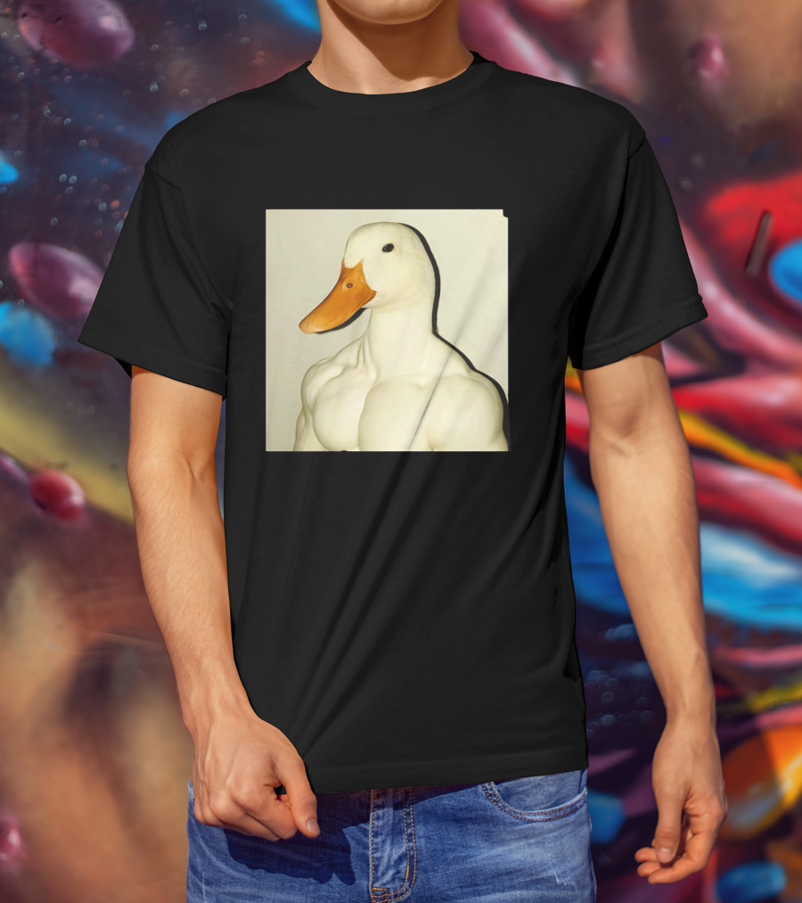 Muscle Goose Meme Buff Animal Bodybuilder Goose T-Shirt
