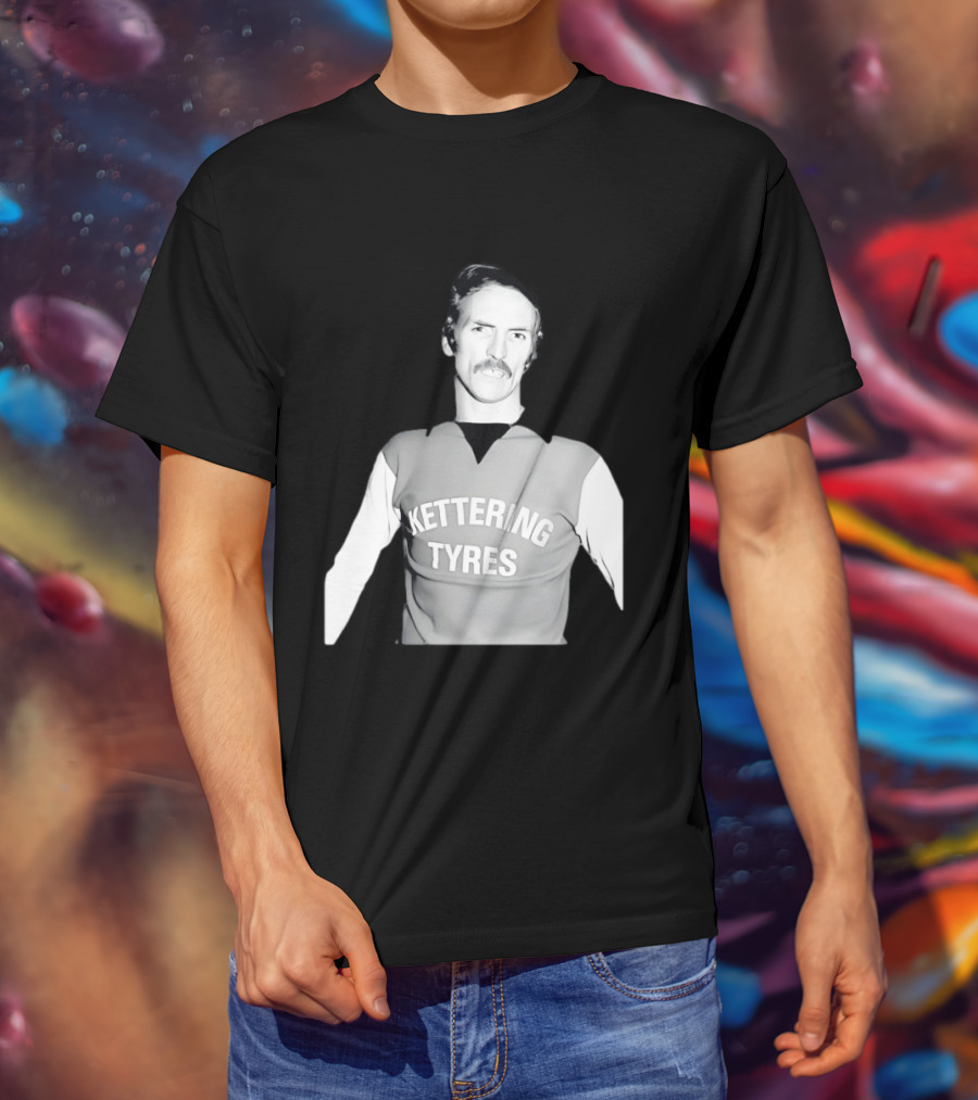 Derek Dougan Kettering Tyres Football Top T-Shirt