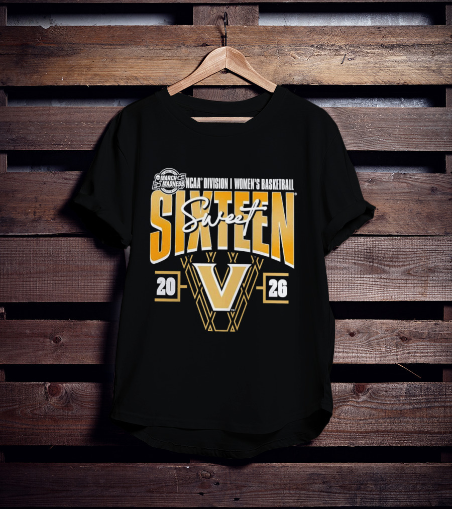 NCAA Sweet Sixteen Vanderbilt Commodores 2026 Women's Basketball Tournament T-Shirt