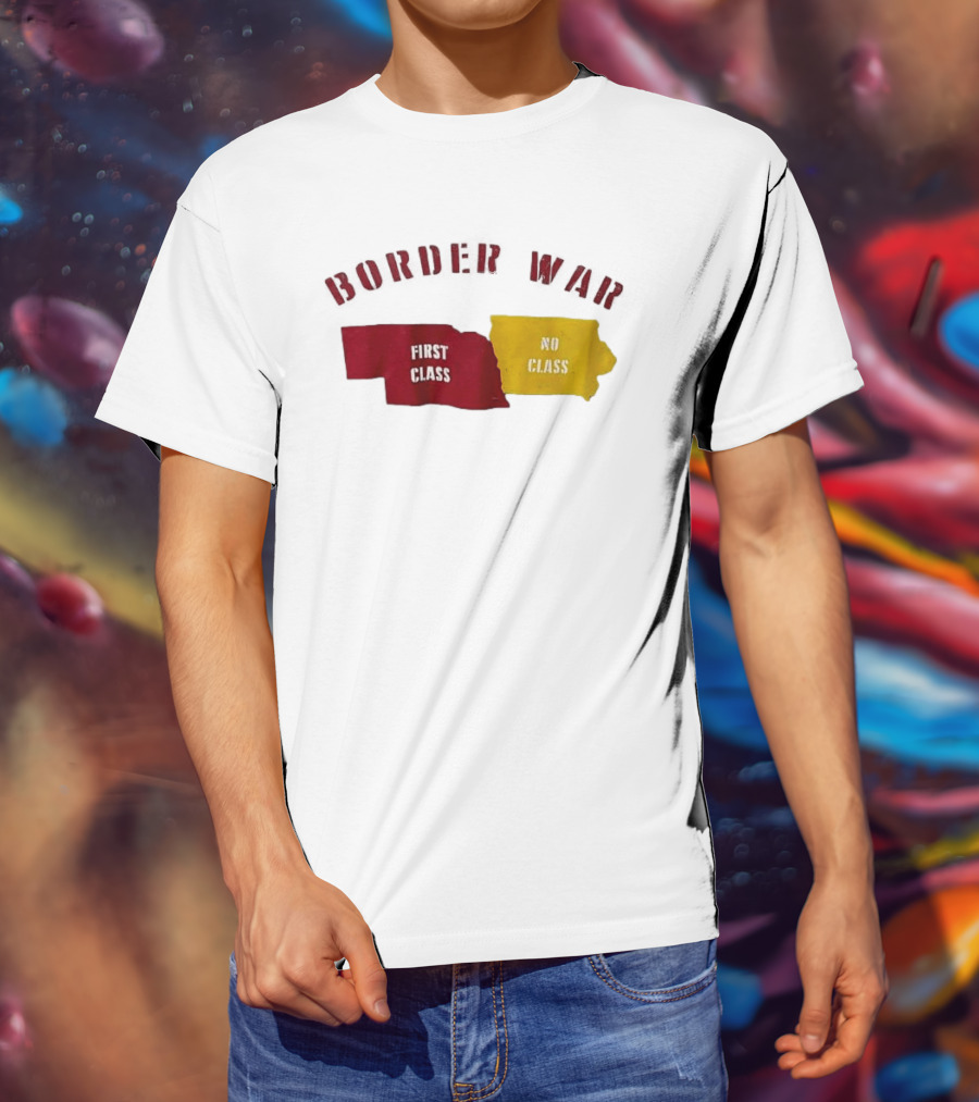 Border War First Class No Class Rivalry Kansas Missouri T-Shirt