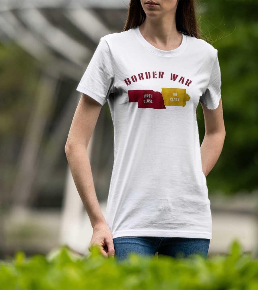 Border War First Class No Class Rivalry Kansas Missouri T-Shirt